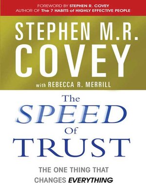 cover image of The Speed of Trust